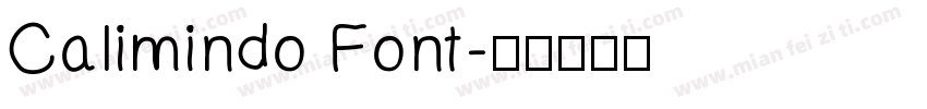 Calimindo Font字体转换